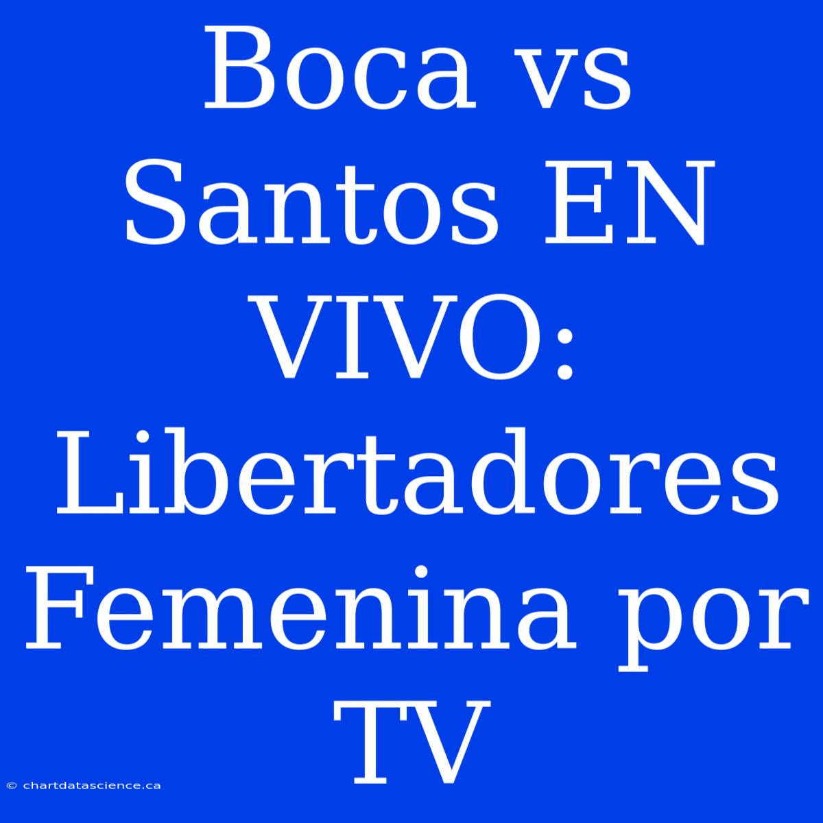 Boca Vs Santos EN VIVO: Libertadores Femenina Por TV