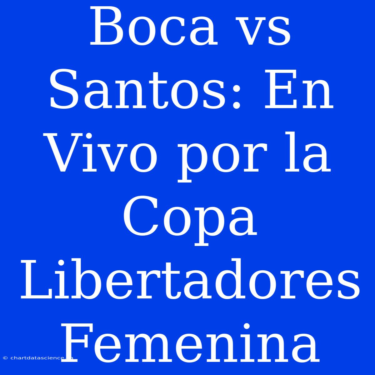 Boca Vs Santos: En Vivo Por La Copa Libertadores Femenina