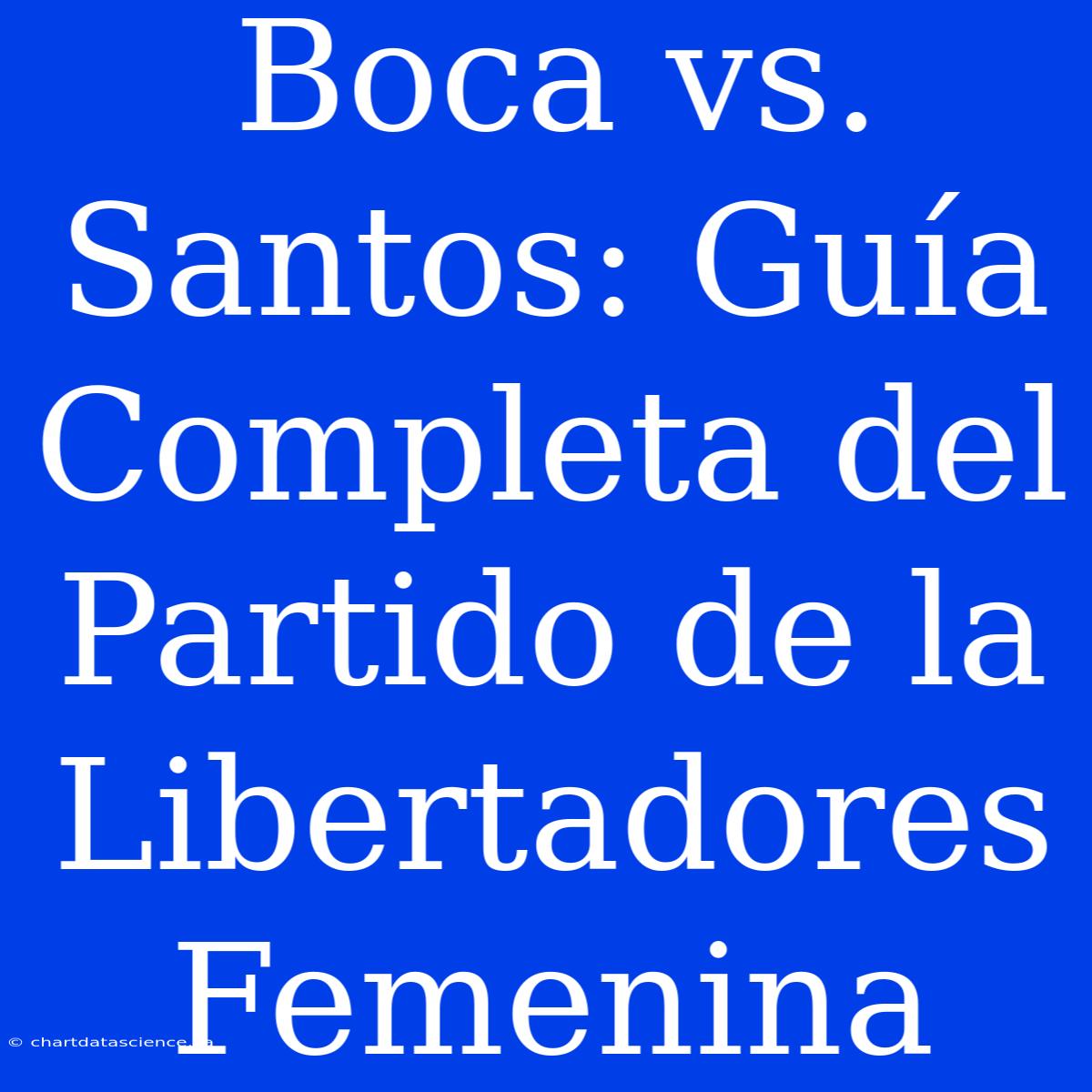 Boca Vs. Santos: Guía Completa Del Partido De La Libertadores Femenina