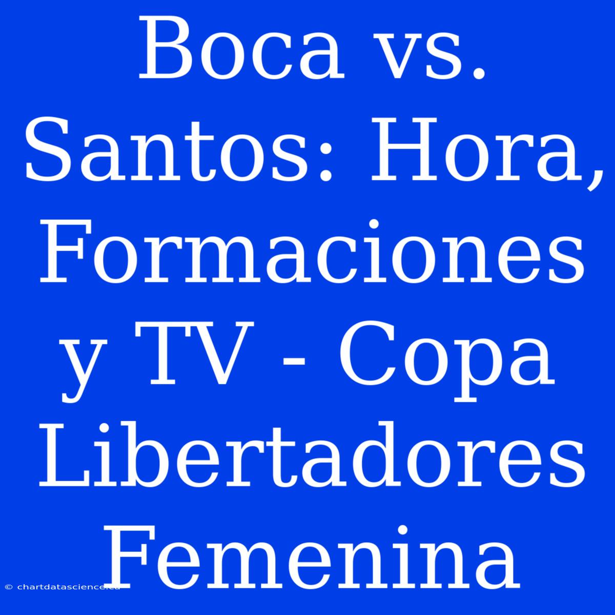 Boca Vs. Santos: Hora, Formaciones Y TV - Copa Libertadores Femenina