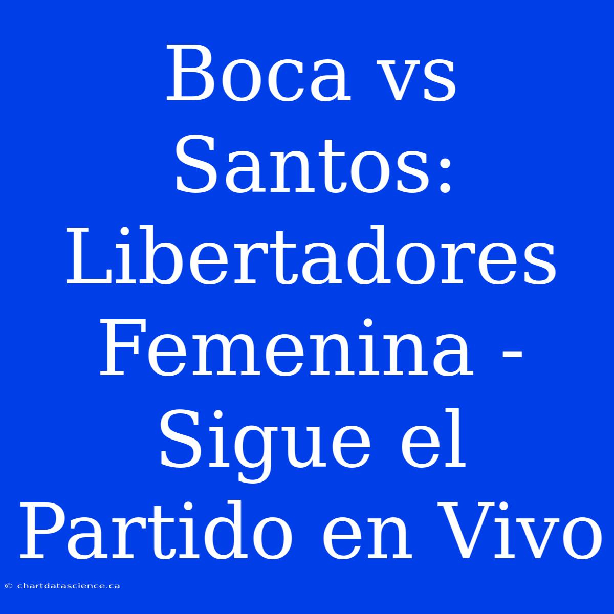 Boca Vs Santos: Libertadores Femenina - Sigue El Partido En Vivo