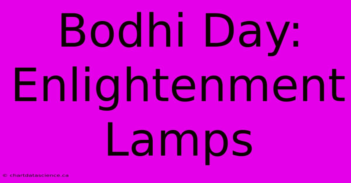 Bodhi Day: Enlightenment Lamps