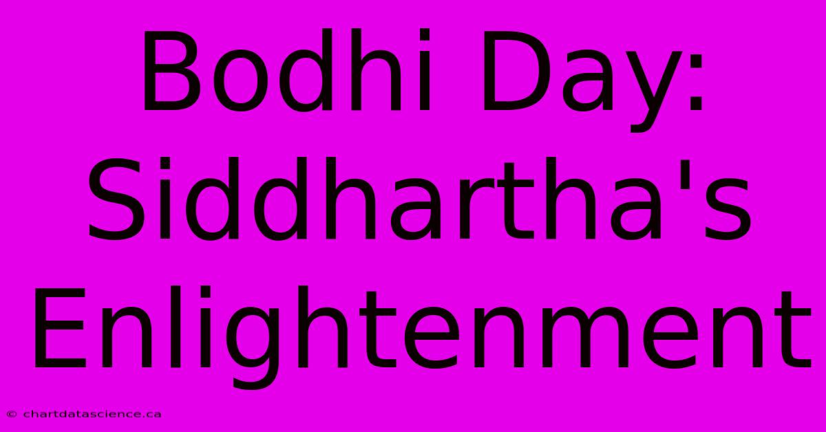 Bodhi Day: Siddhartha's Enlightenment