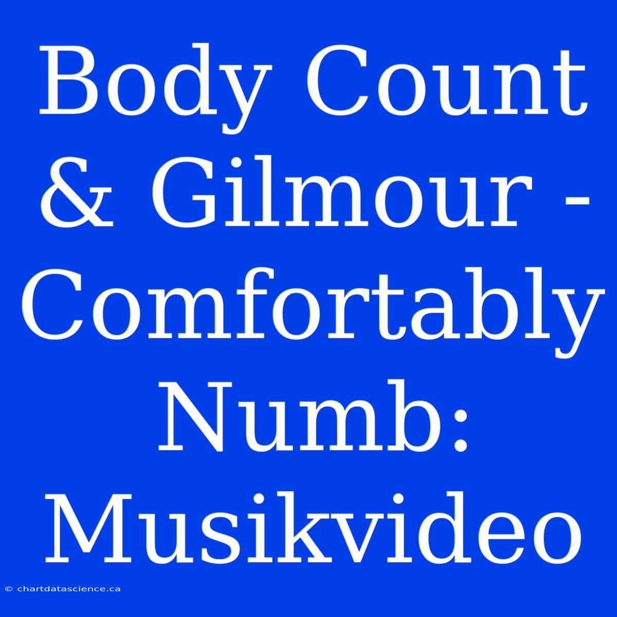 Body Count & Gilmour - Comfortably Numb: Musikvideo