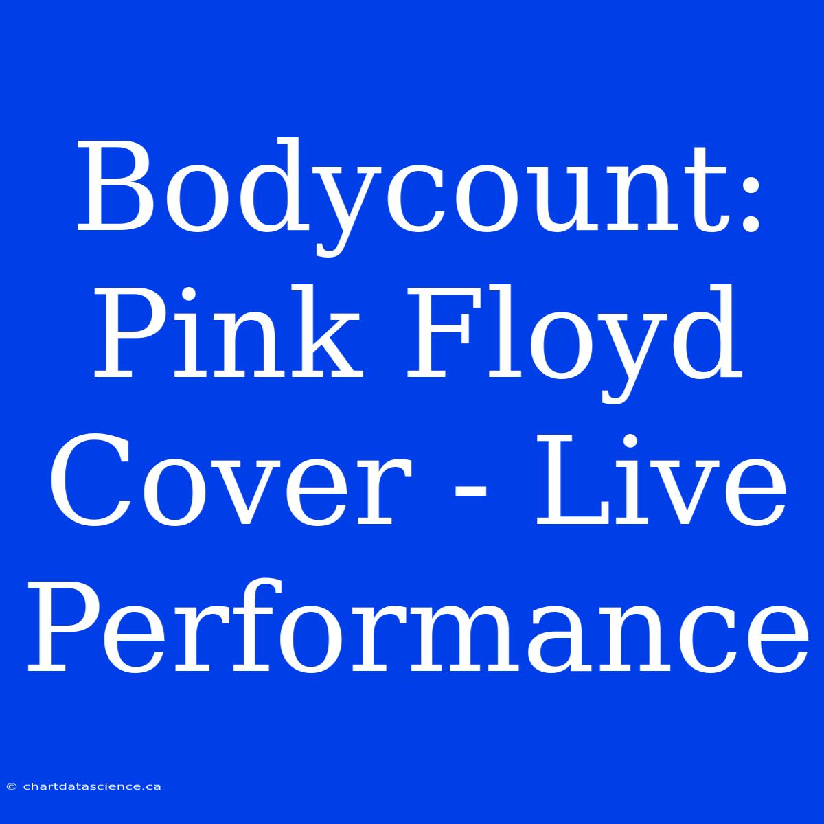 Bodycount: Pink Floyd Cover - Live Performance