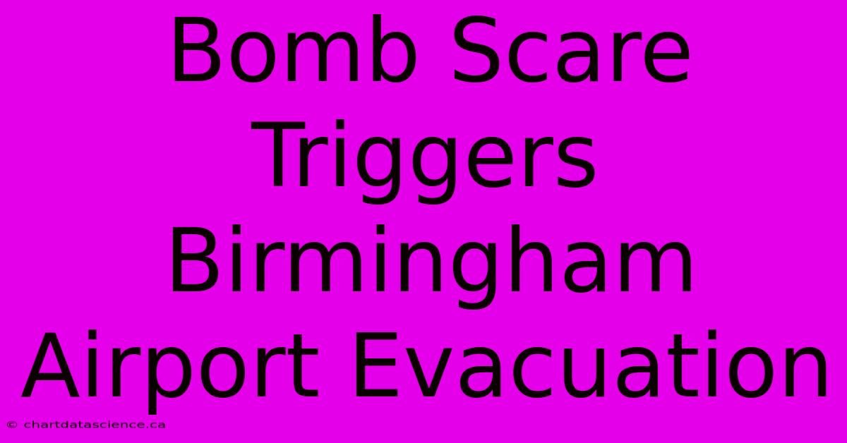 Bomb Scare Triggers Birmingham Airport Evacuation 