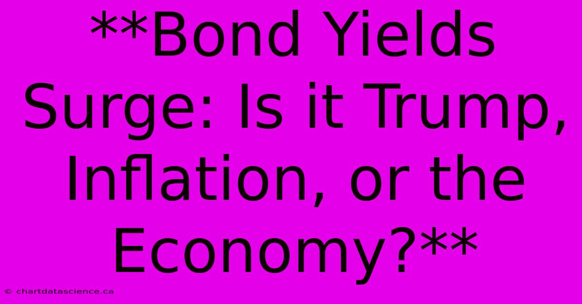 **Bond Yields Surge: Is It Trump, Inflation, Or The Economy?** 