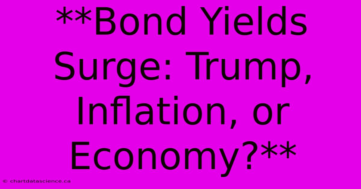 **Bond Yields Surge: Trump, Inflation, Or Economy?** 