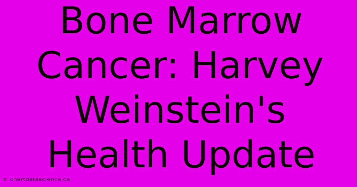 Bone Marrow Cancer: Harvey Weinstein's Health Update