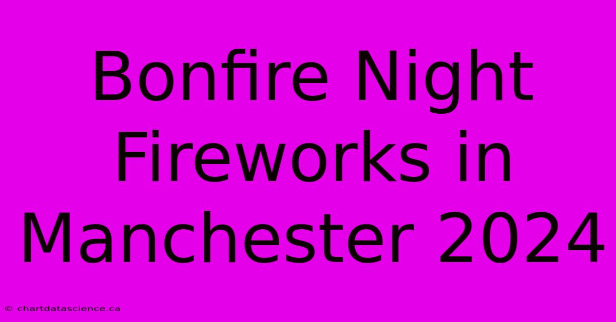 Bonfire Night Fireworks In Manchester 2024