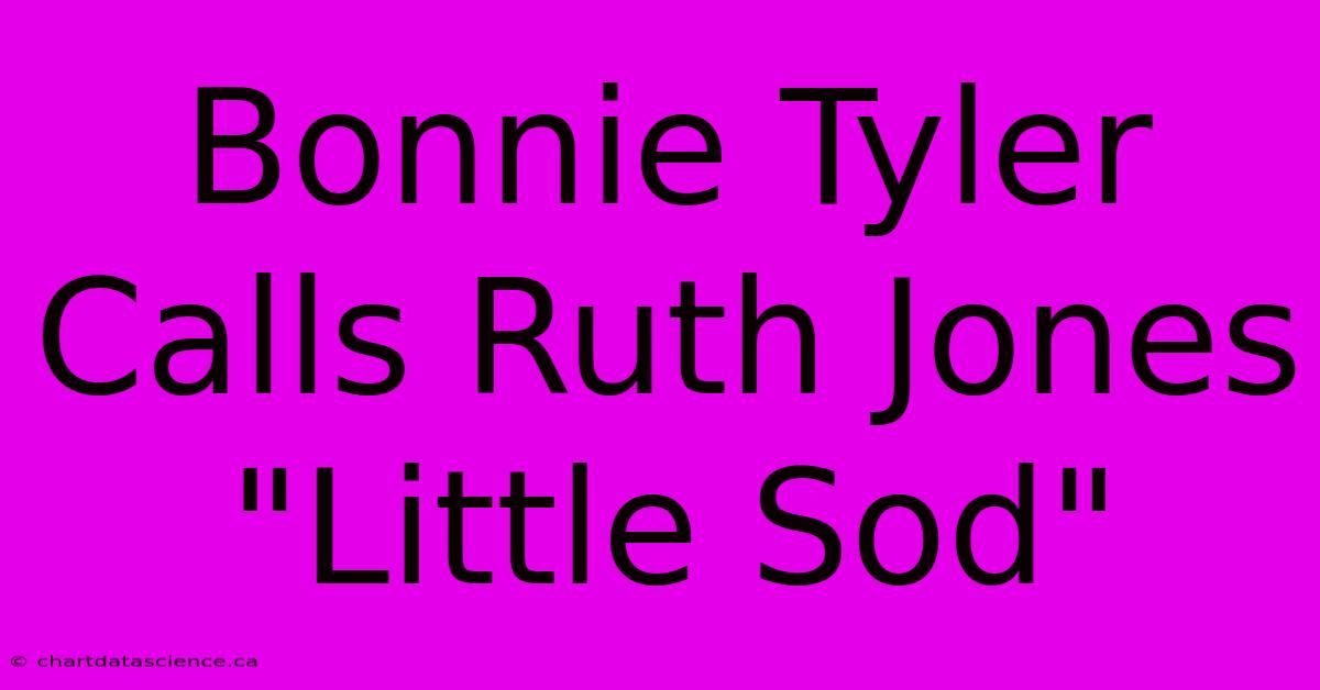 Bonnie Tyler Calls Ruth Jones 