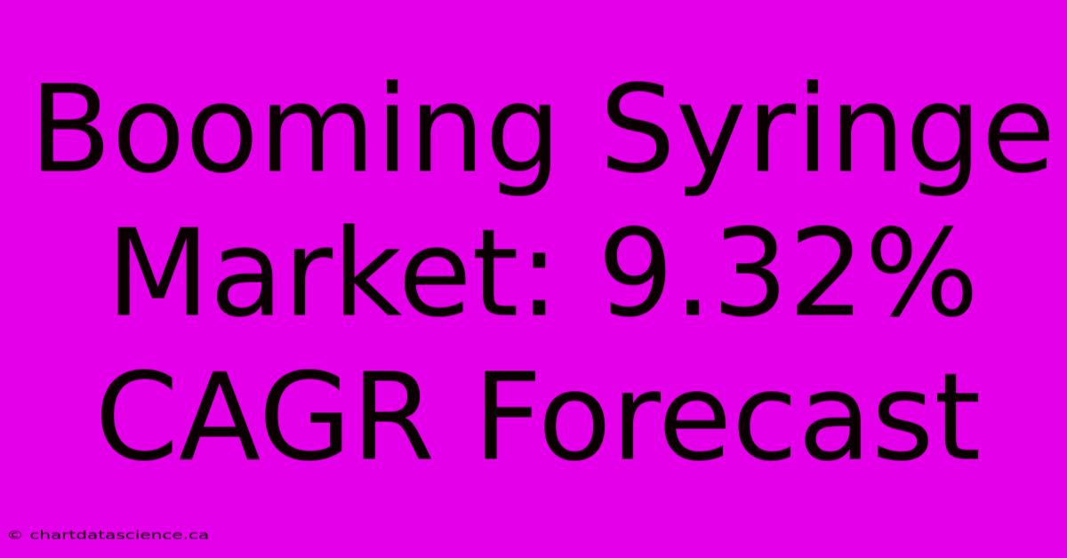 Booming Syringe Market: 9.32% CAGR Forecast