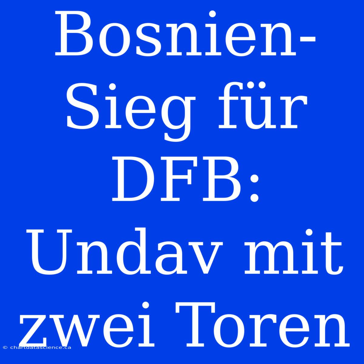 Bosnien-Sieg Für DFB: Undav Mit Zwei Toren