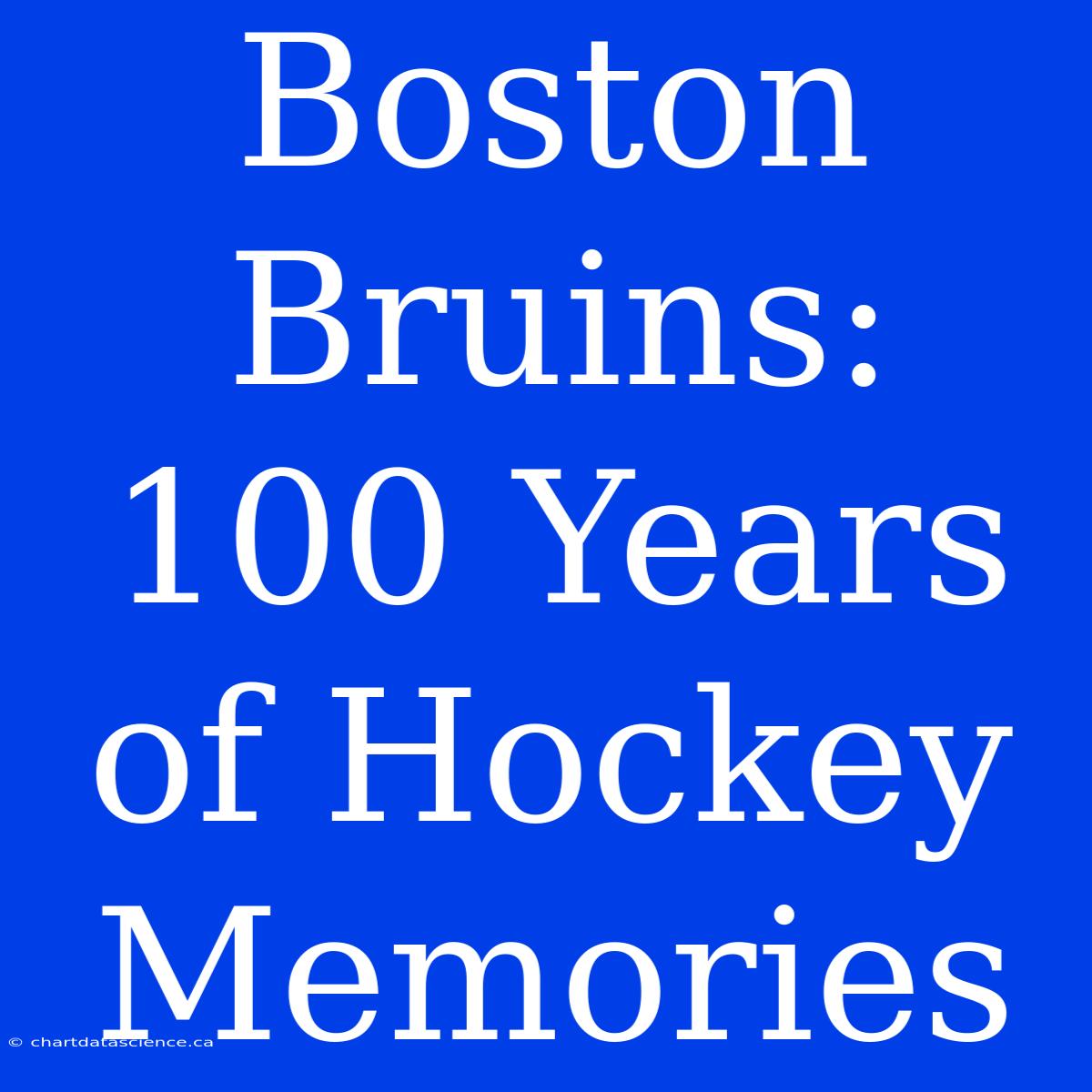 Boston Bruins: 100 Years Of Hockey Memories