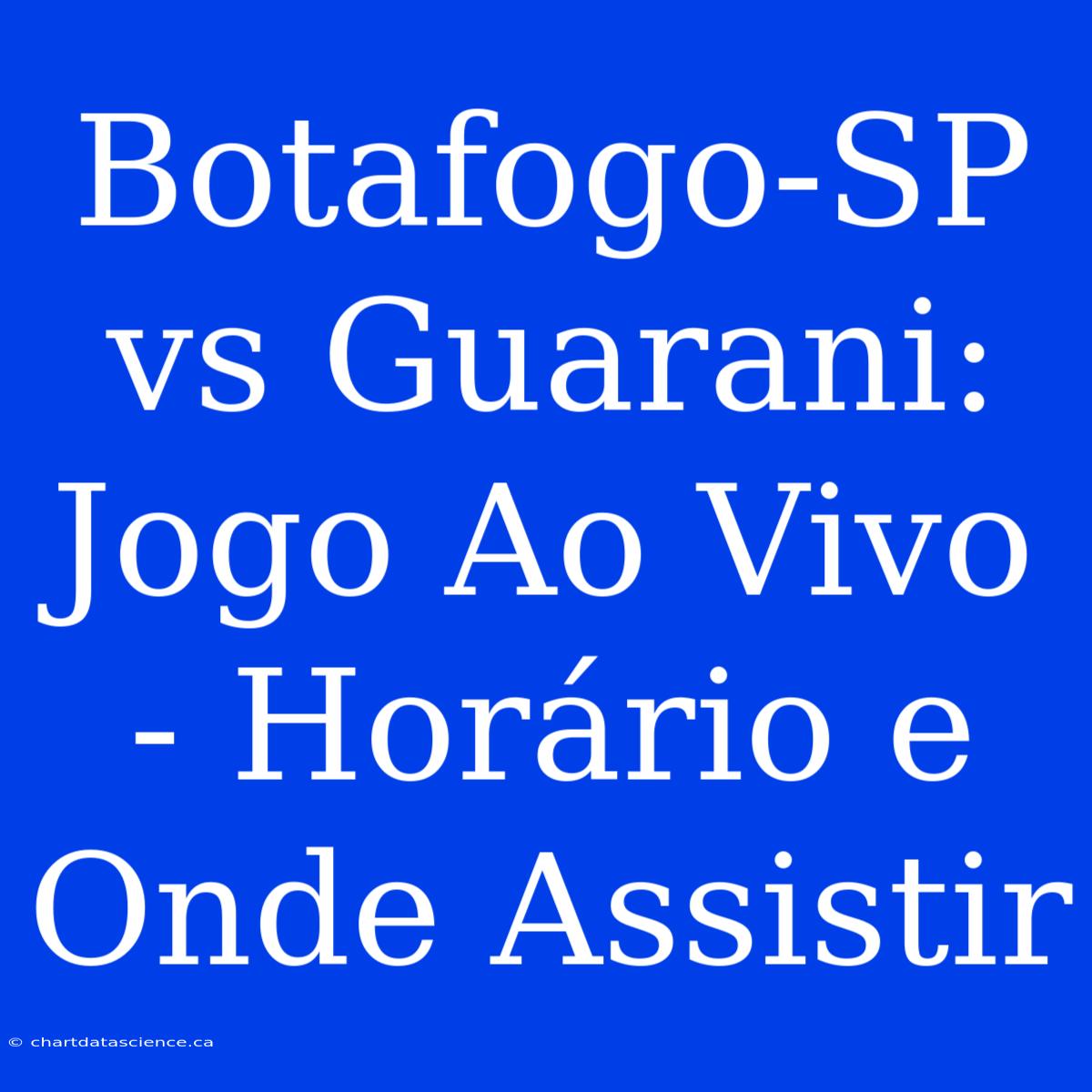 Botafogo-SP Vs Guarani: Jogo Ao Vivo - Horário E Onde Assistir