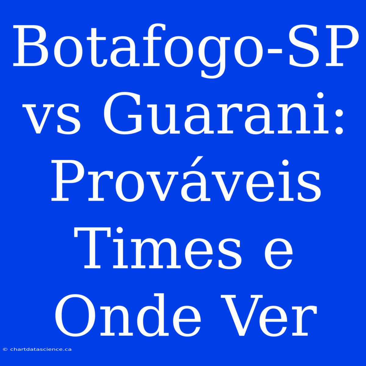 Botafogo-SP Vs Guarani: Prováveis Times E Onde Ver