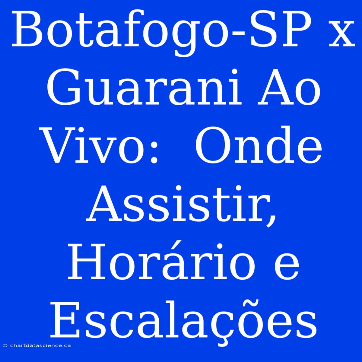 Botafogo-SP X Guarani Ao Vivo:  Onde Assistir, Horário E Escalações