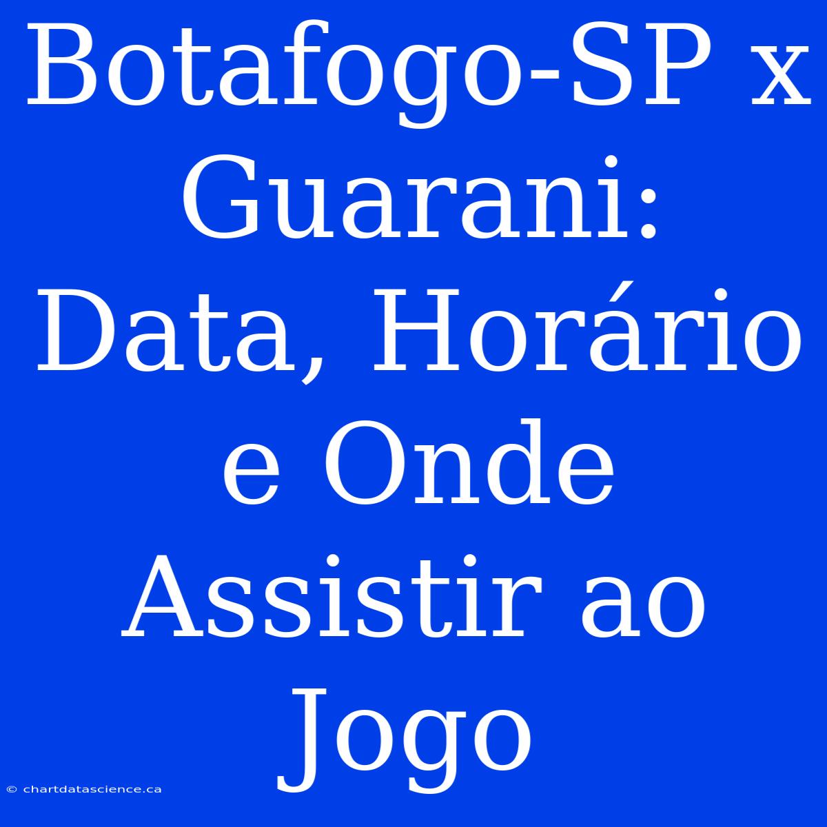 Botafogo-SP X Guarani: Data, Horário E Onde Assistir Ao Jogo