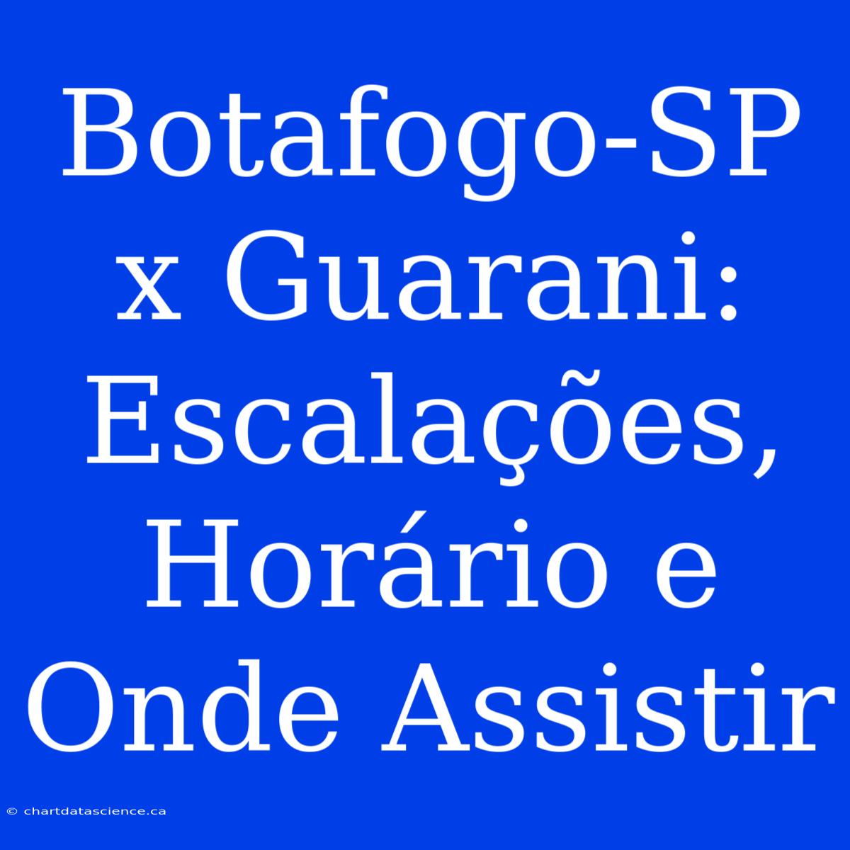 Botafogo-SP X Guarani:  Escalações, Horário E Onde Assistir