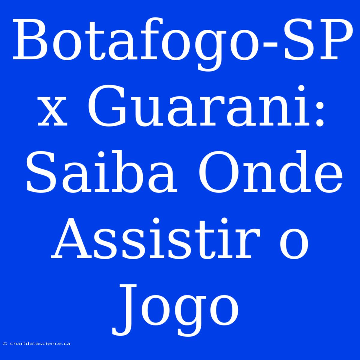 Botafogo-SP X Guarani: Saiba Onde Assistir O Jogo