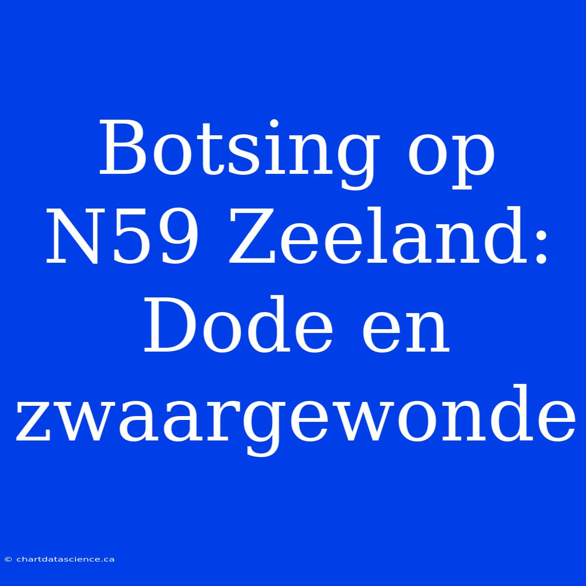 Botsing Op N59 Zeeland: Dode En Zwaargewonde