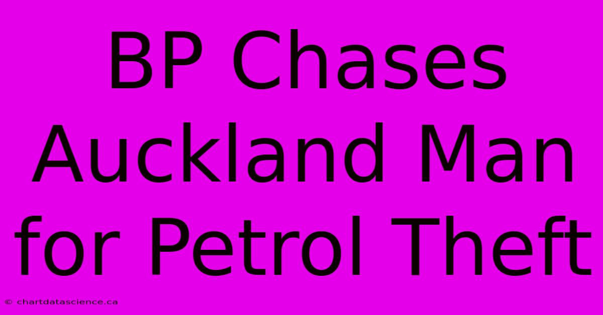 BP Chases Auckland Man For Petrol Theft