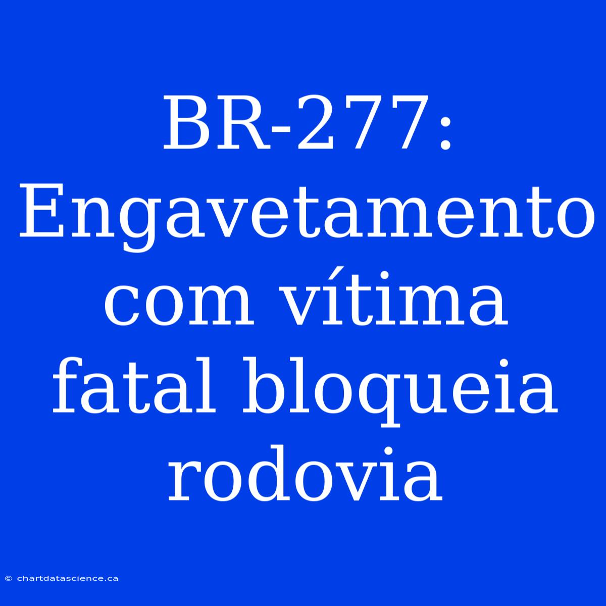 BR-277: Engavetamento Com Vítima Fatal Bloqueia Rodovia