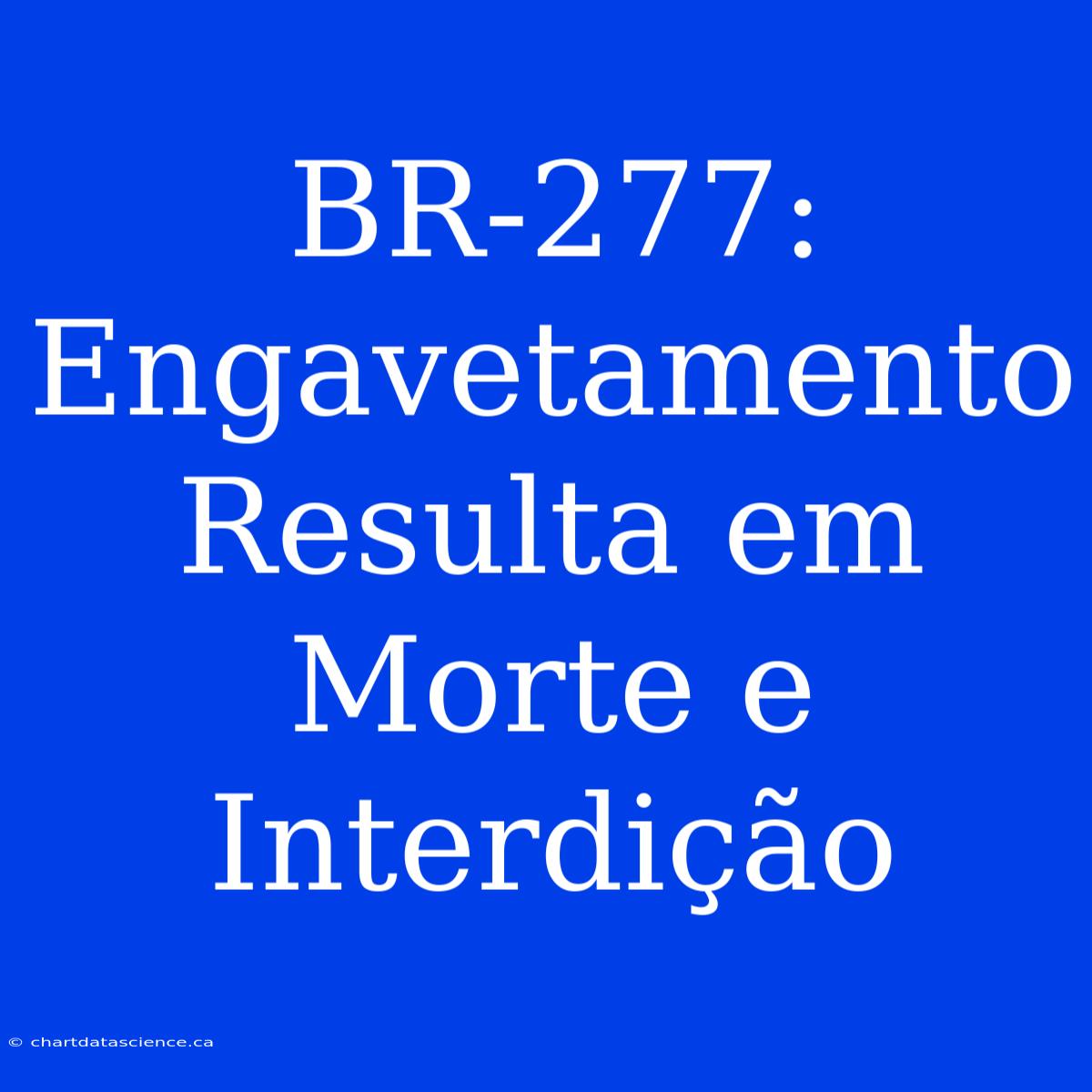 BR-277:  Engavetamento Resulta Em Morte E Interdição