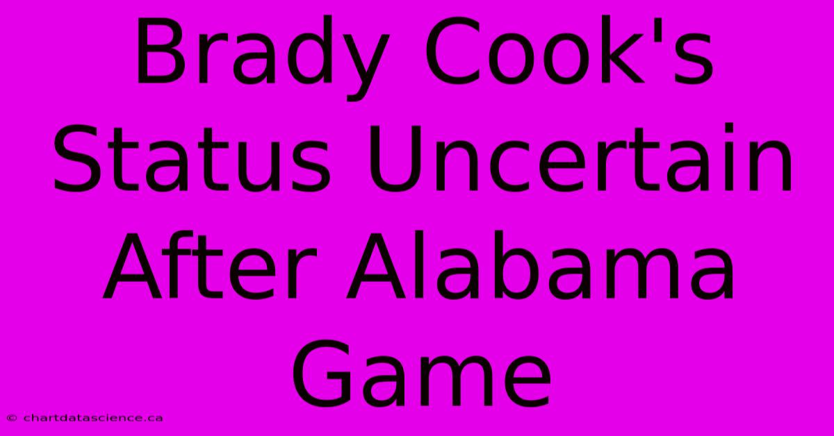 Brady Cook's Status Uncertain After Alabama Game 