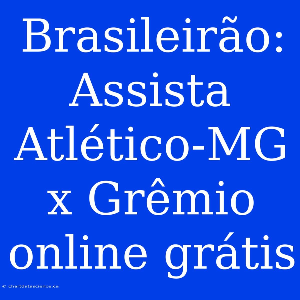 Brasileirão: Assista Atlético-MG X Grêmio Online Grátis