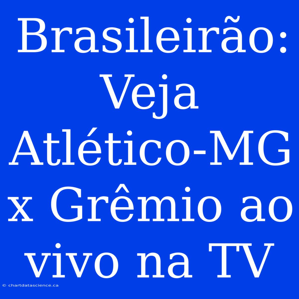 Brasileirão: Veja Atlético-MG X Grêmio Ao Vivo Na TV