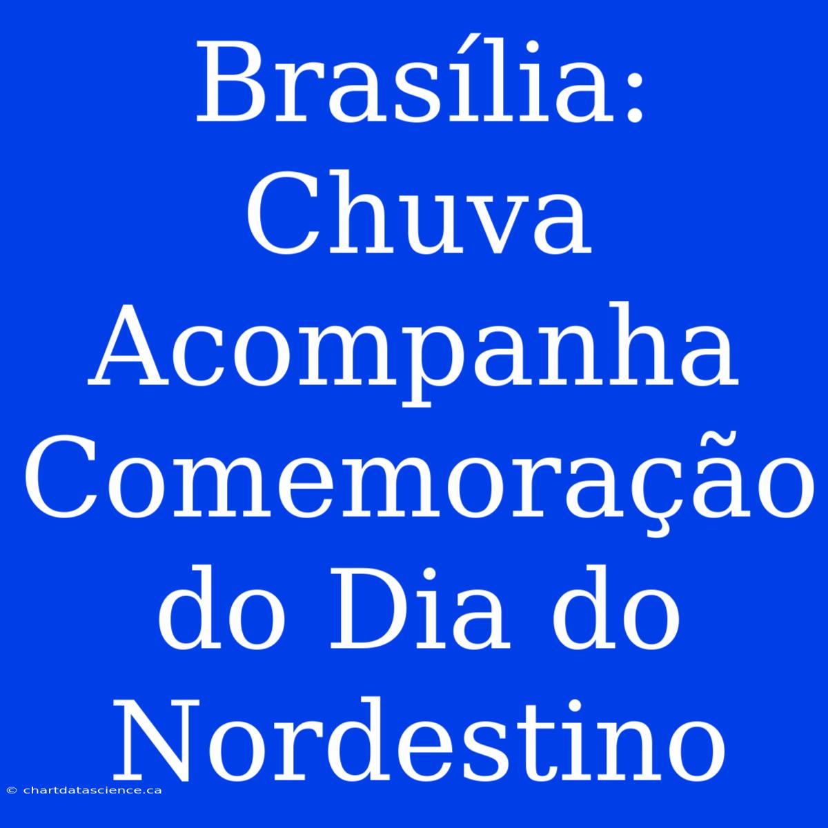 Brasília: Chuva Acompanha Comemoração Do Dia Do Nordestino