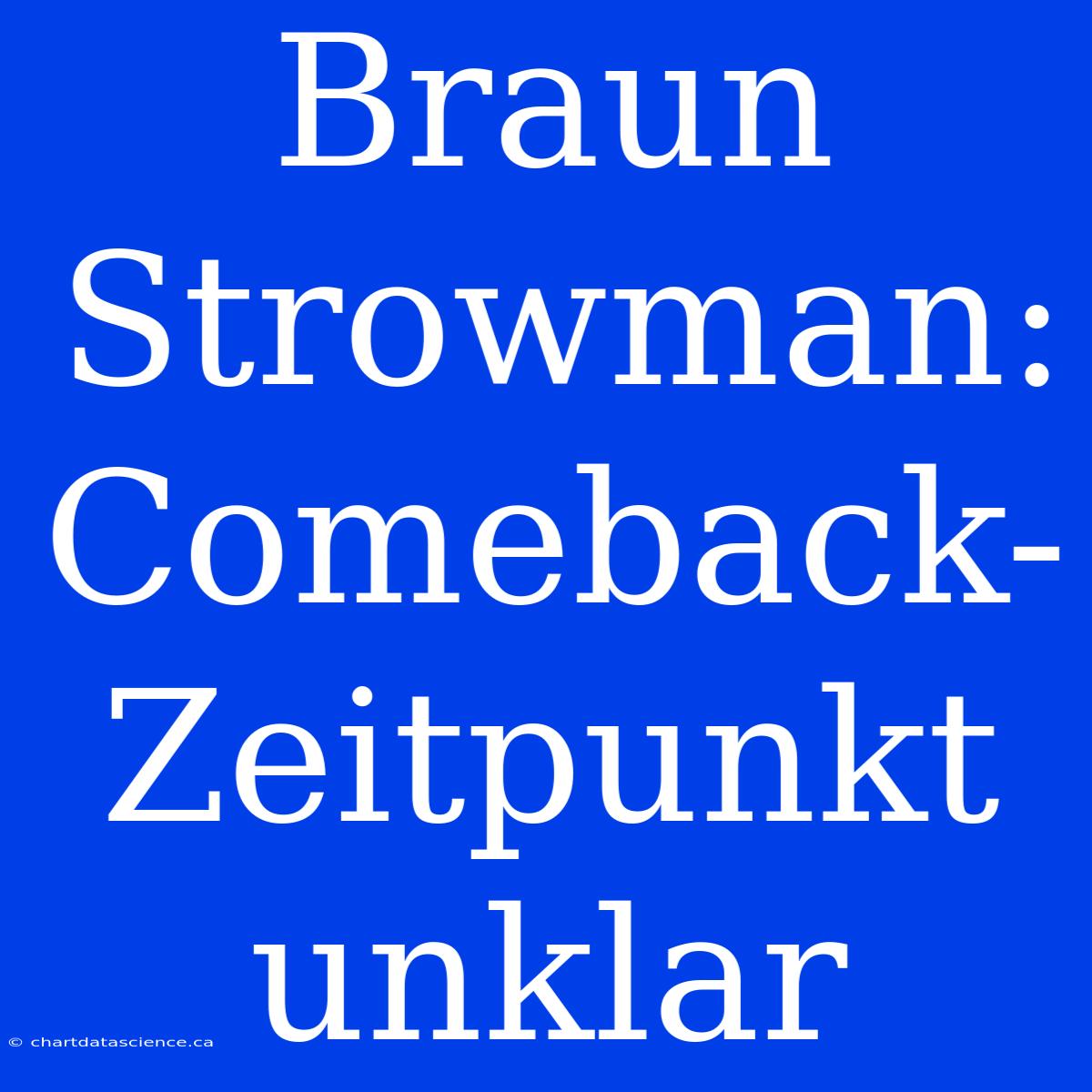 Braun Strowman: Comeback-Zeitpunkt Unklar