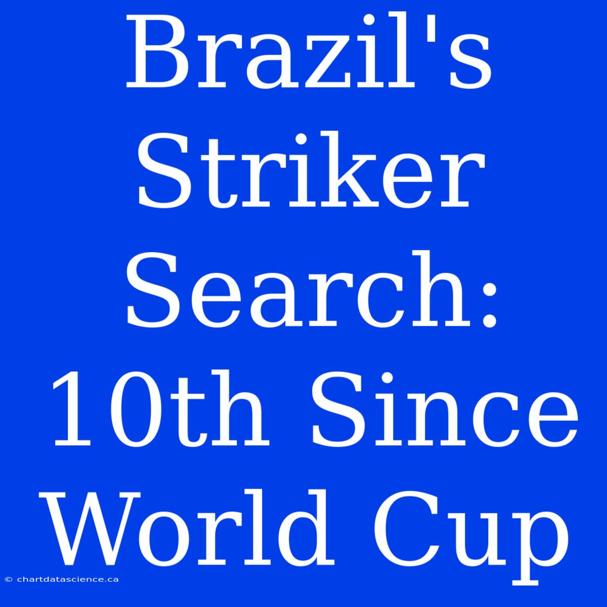 Brazil's Striker Search: 10th Since World Cup