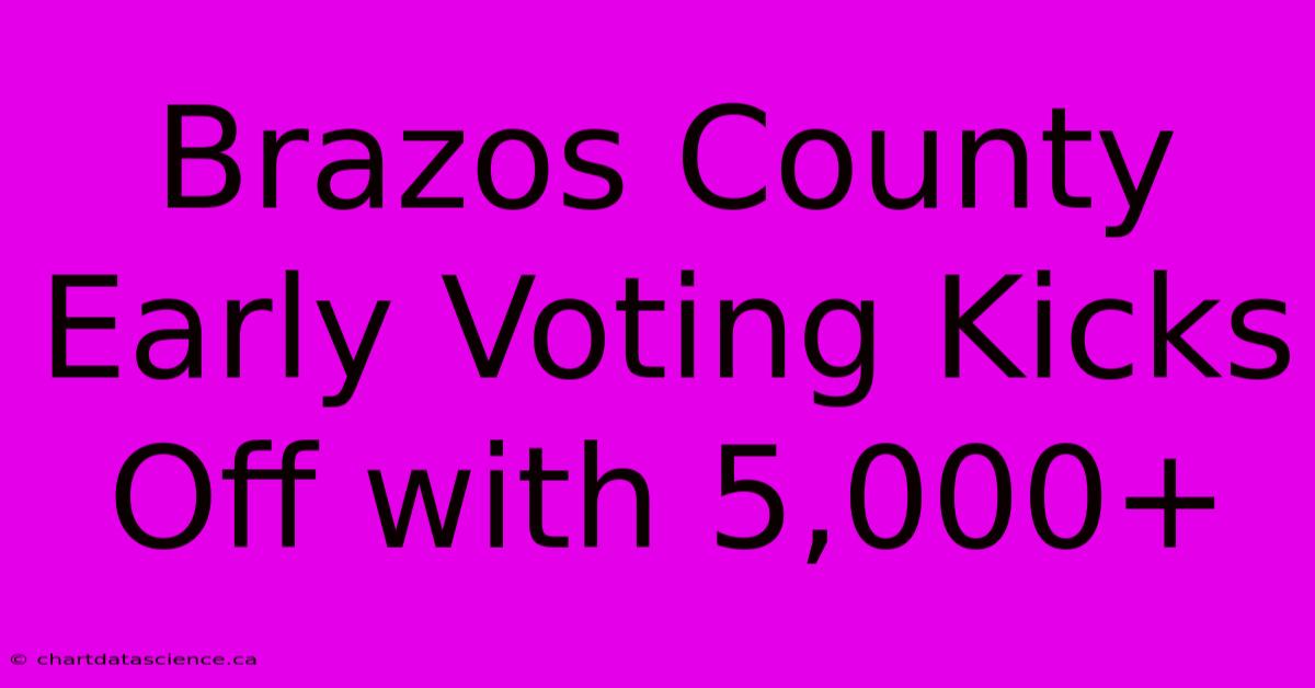 Brazos County Early Voting Kicks Off With 5,000+