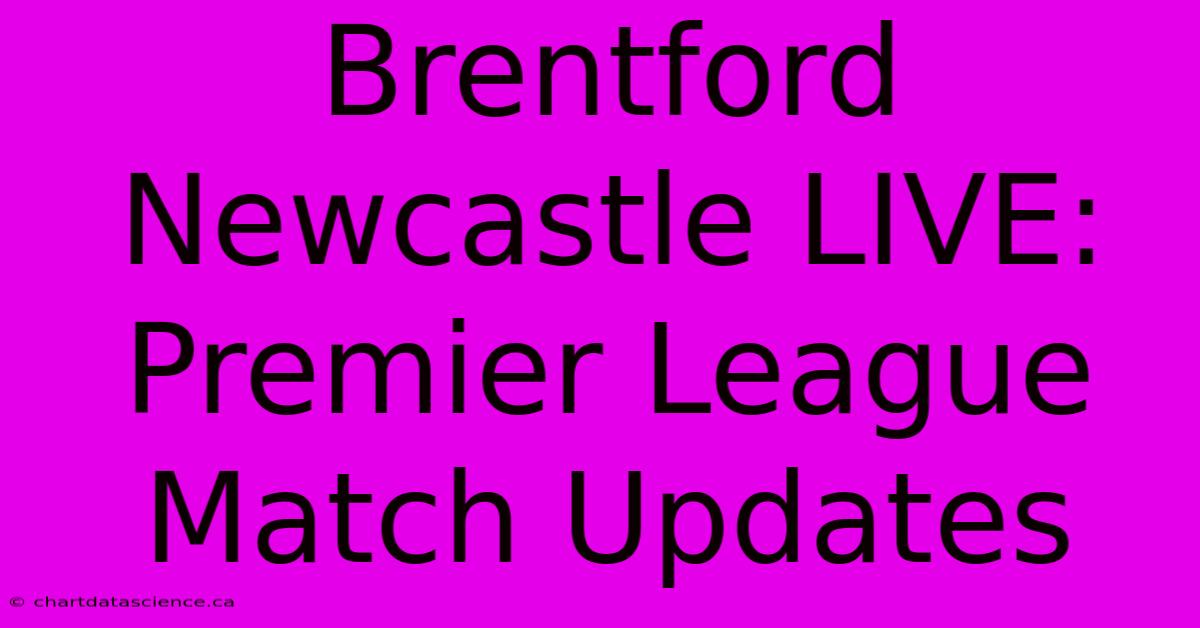 Brentford Newcastle LIVE: Premier League Match Updates