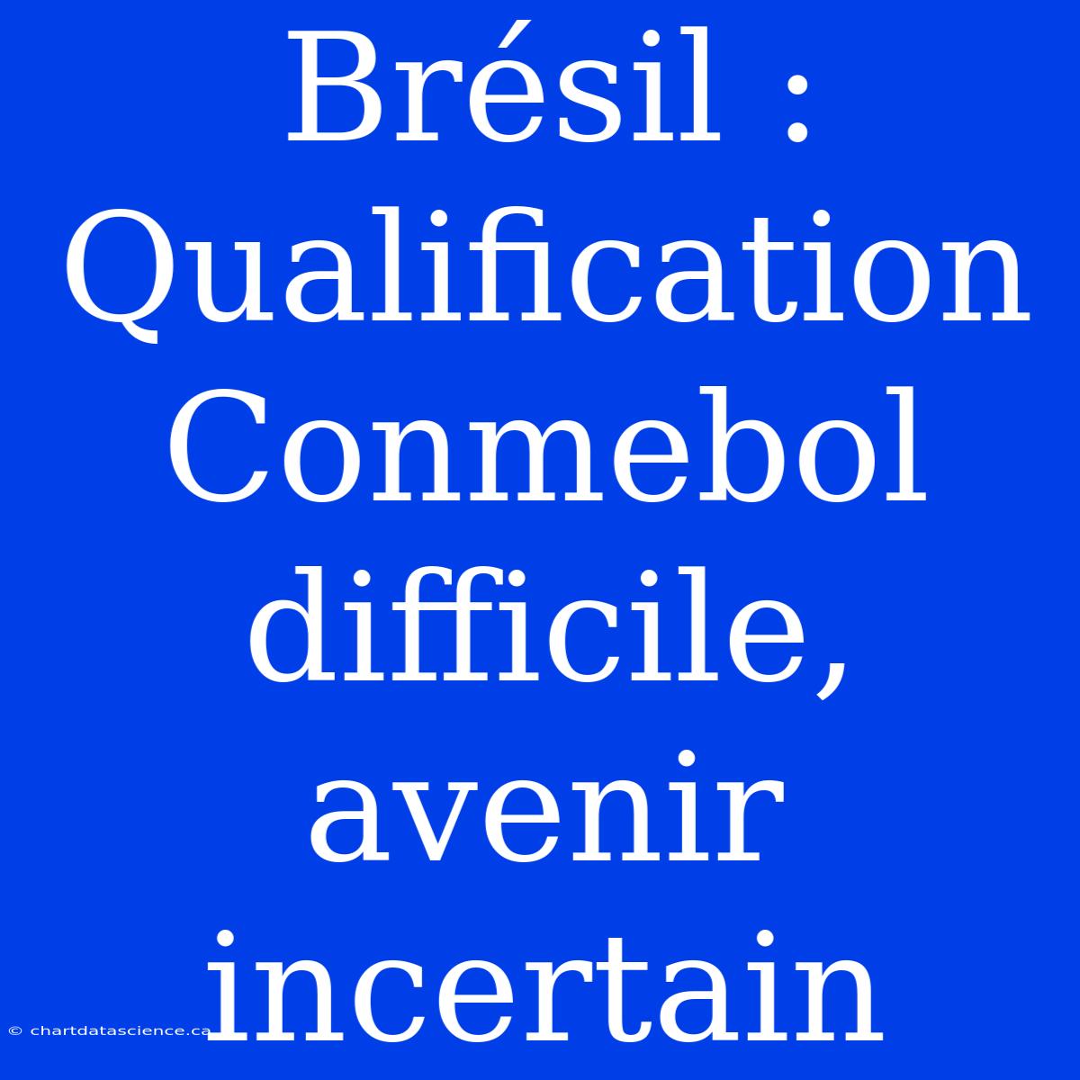 Brésil : Qualification Conmebol Difficile, Avenir Incertain