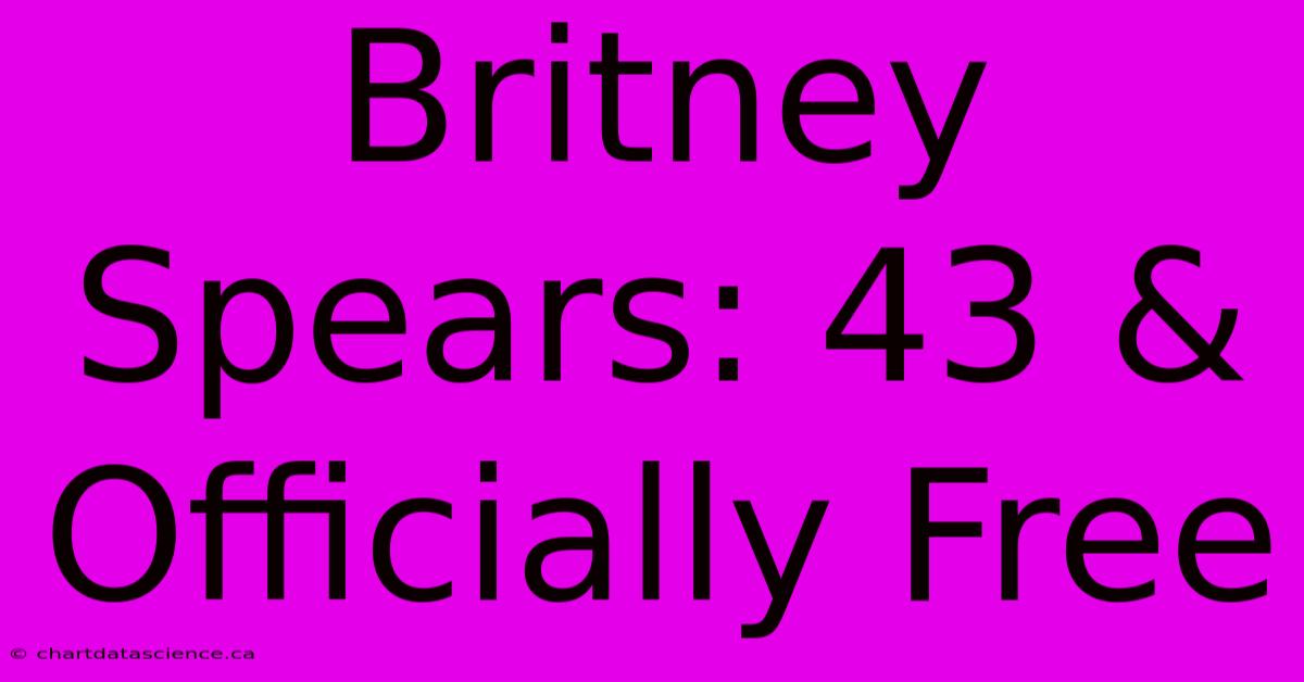 Britney Spears: 43 & Officially Free