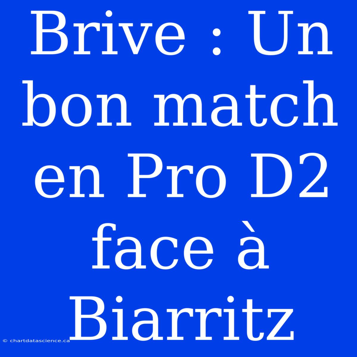 Brive : Un Bon Match En Pro D2 Face À Biarritz