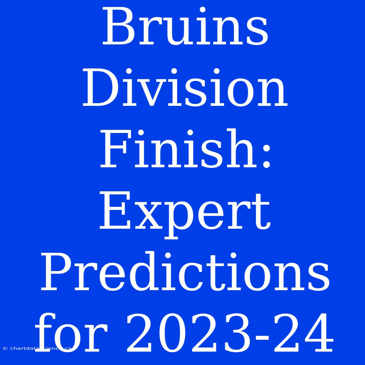 Bruins Division Finish: Expert Predictions For 2023-24