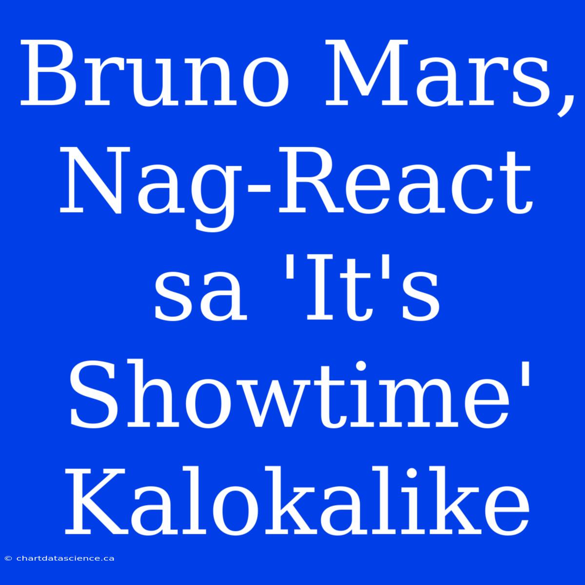 Bruno Mars, Nag-React Sa 'It's Showtime' Kalokalike