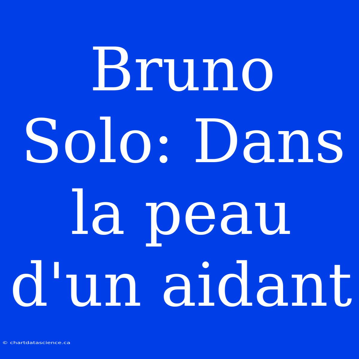 Bruno Solo: Dans La Peau D'un Aidant