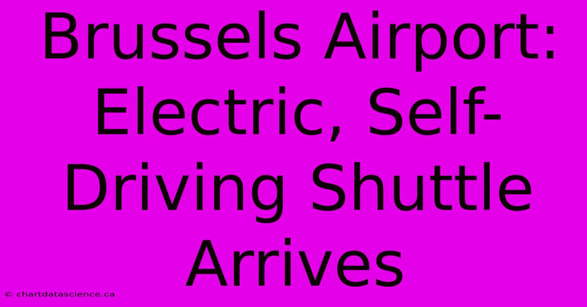 Brussels Airport:  Electric, Self-Driving Shuttle Arrives