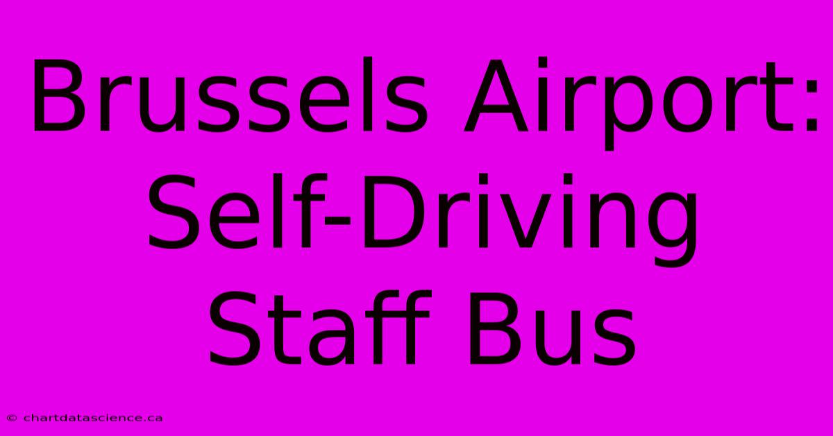 Brussels Airport: Self-Driving Staff Bus