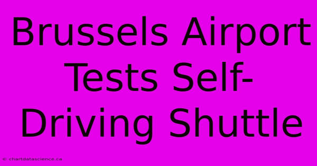 Brussels Airport Tests Self-Driving Shuttle