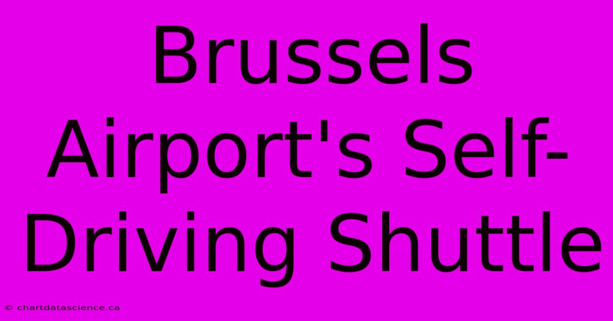 Brussels Airport's Self-Driving Shuttle