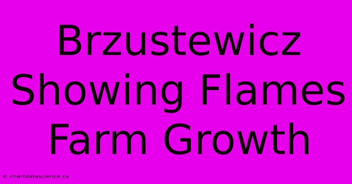 Brzustewicz Showing Flames Farm Growth