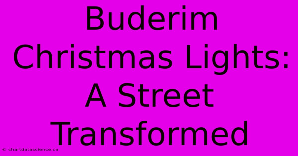 Buderim Christmas Lights:  A Street Transformed