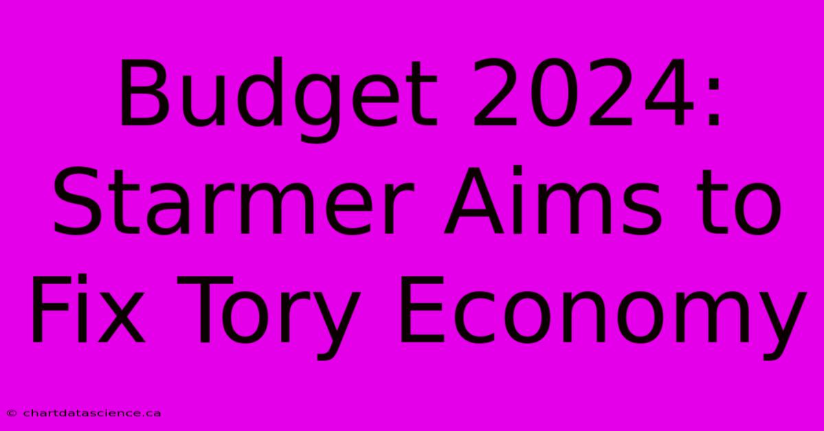 Budget 2024: Starmer Aims To Fix Tory Economy