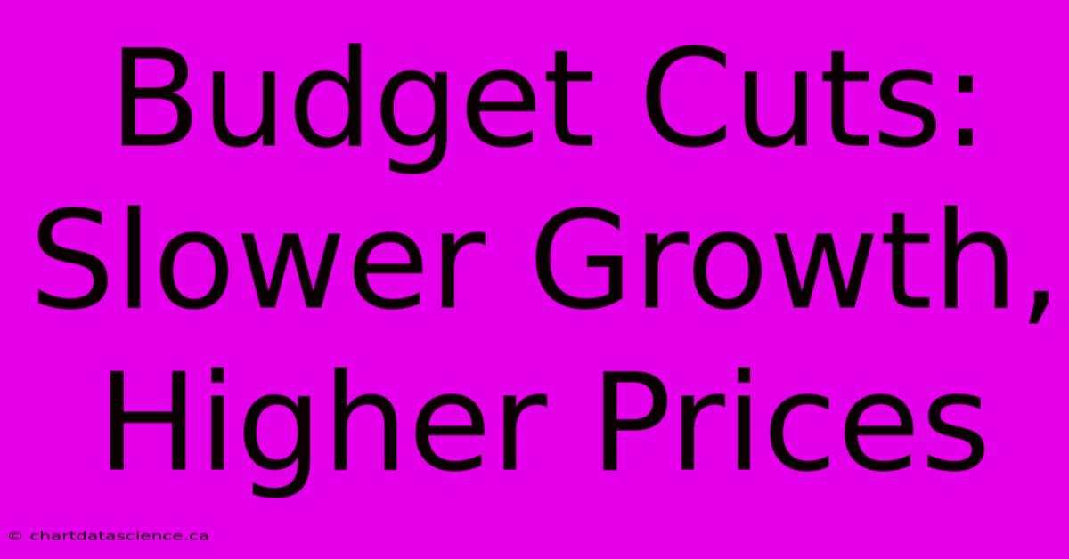 Budget Cuts: Slower Growth, Higher Prices